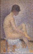 Seated Female Nude Georges Seurat